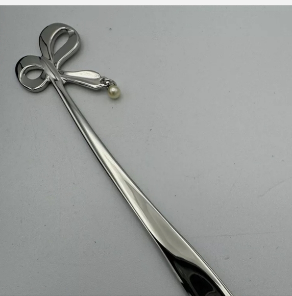 ❤️ Mikimoto International Pearl Silver Tone Fork Set - Picture 9 of 11